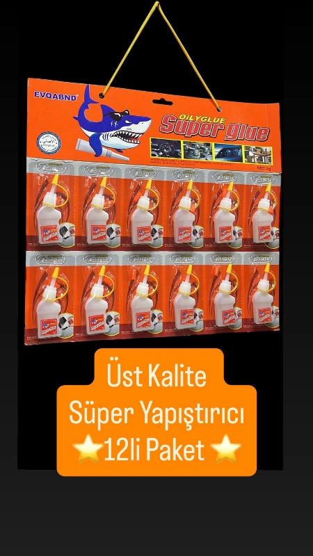 SÜPER YAPIŞTIRICI  / 12Lİ KARTELA